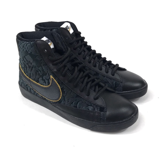 womens nike blazer mid black